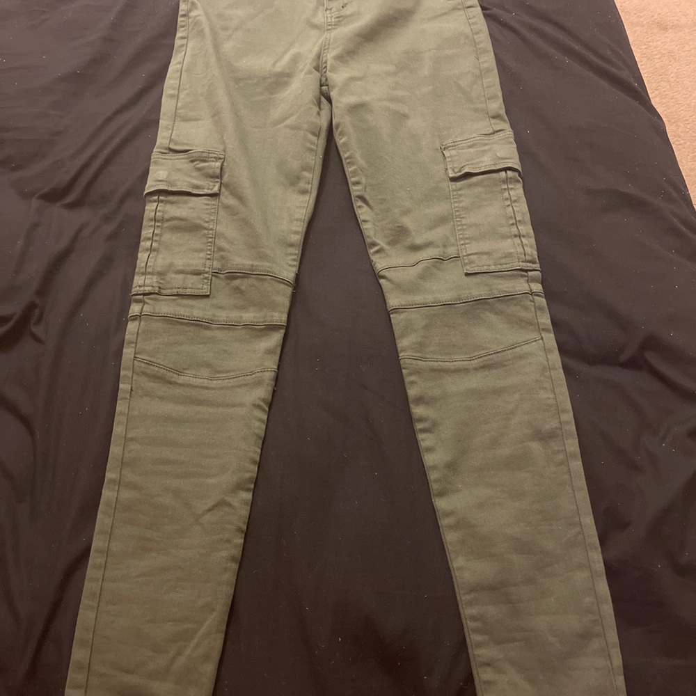 Fashion Nova Green Cargo Jeans